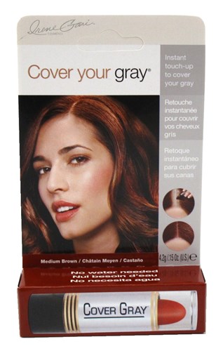 Cover Your Gray Stick Medium Brown 1.5oz (27565)<br><br><span style="color:#FF0101"><b>12 or More=Unit Price $2.59</b></span style><br>Case Pack Info: 72 Units