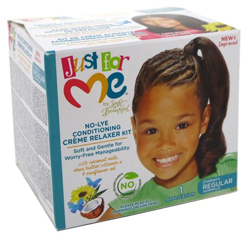 Just For Me No-Lye Creme Relaxer Kit Regular (28878)<br><br><br>Case Pack Info: 6 Units