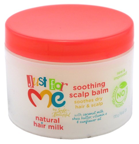 Just For Me Hair Milk Soothing Scalp Balm 6oz Jar (28891)<br><br><br>Case Pack Info: 6 Units