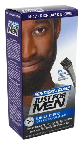 Just For Men Mustache & Beard #M-47 Rich Dark Brown (28954)<br><br><br>Case Pack Info: 12 Units