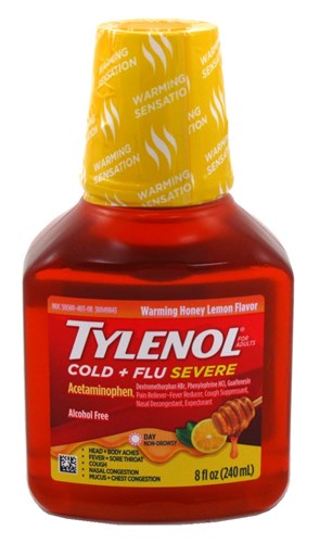 Tylenol Cold + Flu Severe Day Non-Drowsy Honey Lemon 8oz (29711)<br><br><br>Case Pack Info: 24 Units