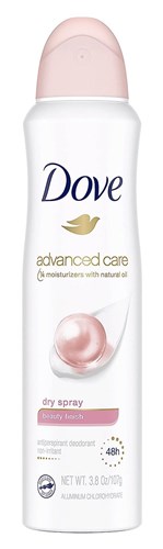 Dove Deodorant 3.8oz Dry Spray Beauty Finish (29718)<br><br><br>Case Pack Info: 12 Units