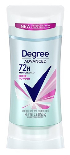 Degree Deodorant 2.6oz Womens Motion Sense Sheer Powder (30023)<br><br><br>Case Pack Info: 12 Units