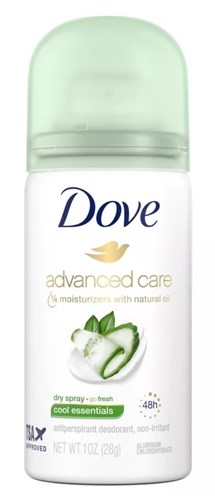 Dove Deodorant 1oz Dry Spray Cool Essentials (12 Pieces) (30030)<br><br><br>Case Pack Info: 2 Units
