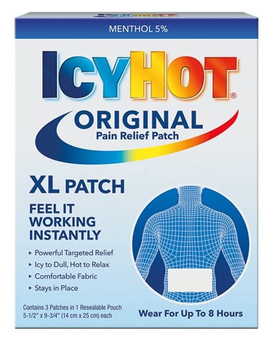 Icy Hot Patch Extra Strength Xl Back & Large Area 3 Patches (30046)<br><br><span style="color:#FF0101"><b>12 or More=Unit Price $6.63</b></span style><br>Case Pack Info: 24 Units