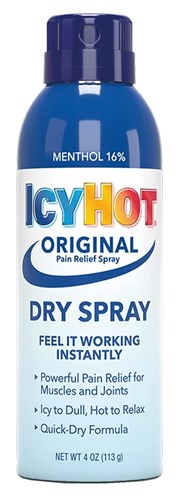 Icy Hot Original Dry Spray 4oz (30299)<br><br><span style="color:#FF0101"><b>12 or More=Unit Price $7.57</b></span style><br>Case Pack Info: 12 Units