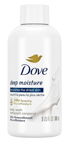 Dove Body Wash 3oz Deep Moisture (12 Pieces) (30334)<br><br><br>Case Pack Info: 2 Units