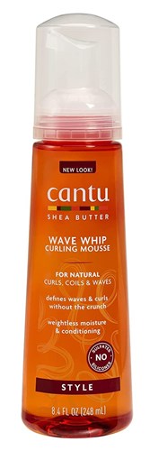 Cantu Shea Butter Wave Whip Curling Mousse 8.4oz (30739)<br><br><br>Case Pack Info: 12 Units