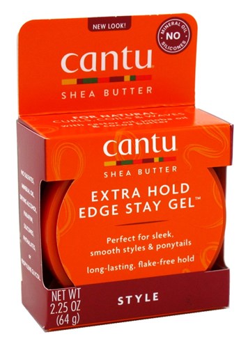 Cantu Shea Butter Edge Stay Gel Extra Hold 2.25oz (30748)<br><br><br>Case Pack Info: 12 Units