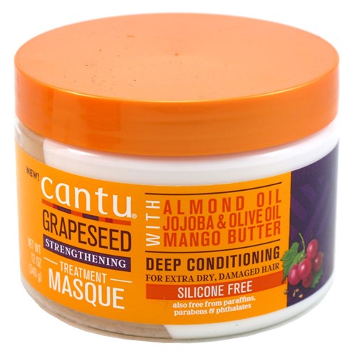 Cantu Grapeseed Treatment Masque 12oz Jar (30779)<br><br><br>Case Pack Info: 12 Units