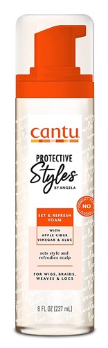 Cantu Protective Styles Set And Refresh Foam 8oz (30983)<br><br><br>Case Pack Info: 12 Units