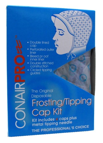 Conair Pro Frosting/Tipping Cap Kit (31056)<br><br><span style="color:#FF0101"><b>12 or More=Unit Price $3.50</b></span style><br>Case Pack Info: 72 Units