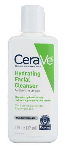 Cerave Hydrating Facial Cleanser 3oz (31249)<br><br><br>Case Pack Info: 24 Units