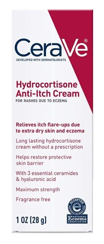 Cerave Hydrocortisone Anti- Itch Cream 1oz (31254)<br><br><br>Case Pack Info: 24 Units