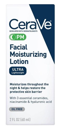 Cerave Moisturizing Facial Lotion Pm 2oz Oil Free (31261)<br><br><br>Case Pack Info: 24 Units
