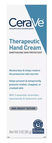 Cerave Hand Cream Therapeutic 3oz (31289)<br><br><br>Case Pack Info: 12 Units