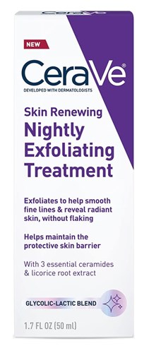 Cerave Skin Renewing Nightly Exfoliating Treatment 1.7oz (31296)<br><br><br>Case Pack Info: 12 Units