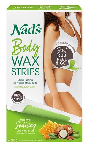 Nads Body Wax Strips 24 Count (31383)<br><br><span style="color:#FF0101"><b>12 or More=Unit Price $6.75</b></span style><br>Case Pack Info: 6 Units