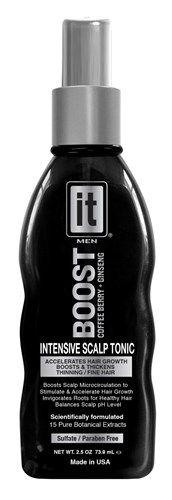 It Boost Mens Intensive Scalp Tonic 5.1oz 100% Free (31632)<br><span style="color:#FF0101">(ON SPECIAL 25% OFF)</span style><br><span style="color:#FF0101"><b>3 or More=Special Unit Price $6.95</b></span style><br>Case Pack Info: 6 Units