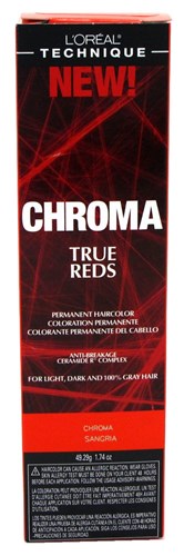 Loreal Chroma True Reds Hair Color - Sangria 1.74oz (31824)<br> <span style="color:#FF0101">(ON SPECIAL 15% OFF)</span style><br><span style="color:#FF0101"><b>6 or More=Special Unit Price $3.39</b></span style><br>Case Pack Info: 72 Units