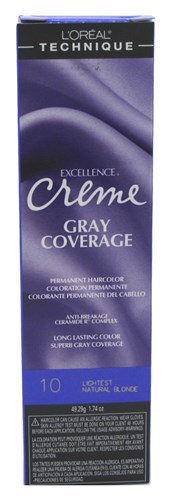 Loreal Excel Creme Color #10 Lightest Nat. Blonde 1.74oz (31950)<br> <span style="color:#FF0101">(ON SPECIAL 15% OFF)</span style><br><span style="color:#FF0101"><b>6 or More=Special Unit Price $3.29</b></span style><br>Case Pack Info: 72 Units