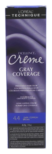 Loreal Excel Creme Color #4.4 Dark Copper Brown 1.74oz (31965)<br> <span style="color:#FF0101">(ON SPECIAL 15% OFF)</span style><br><span style="color:#FF0101"><b>6 or More=Special Unit Price $3.29</b></span style><br>Case Pack Info: 72 Units