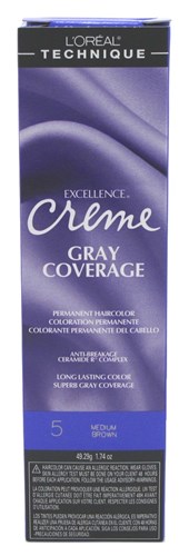 Loreal Excel Creme Color #5 Medium Brown 1.74oz (31970)<br> <span style="color:#FF0101">(ON SPECIAL 15% OFF)</span style><br><span style="color:#FF0101"><b>6 or More=Special Unit Price $3.29</b></span style><br>Case Pack Info: 72 Units