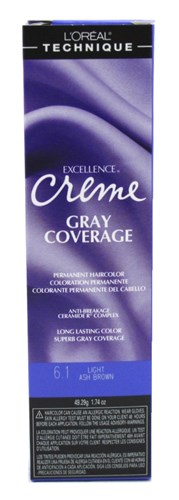 Loreal Excel Creme Color #6.1 Light Ash Brown 1.74oz (31990)<br> <span style="color:#FF0101">(ON SPECIAL 15% OFF)</span style><br><span style="color:#FF0101"><b>6 or More=Special Unit Price $3.29</b></span style><br>Case Pack Info: 72 Units