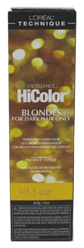 Loreal Excel Hicolor H13 Tube Natural Blonde 1.74oz (32017)<br> <span style="color:#FF0101">(ON SPECIAL 15% OFF)</span style><br><span style="color:#FF0101"><b>6 or More=Special Unit Price $3.39</b></span style><br>Case Pack Info: 72 Units