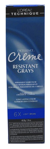 Loreal Excel Creme Resist#6X Light Brown 1.74oz (32130)<br> <span style="color:#FF0101">(ON SPECIAL 15% OFF)</span style><br><span style="color:#FF0101"><b>6 or More=Special Unit Price $3.29</b></span style><br>Case Pack Info: 72 Units
