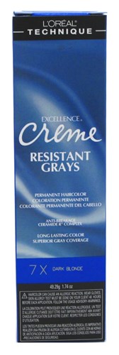 Loreal Excel Creme Resist#7X Dark Blonde 1.74oz (32135)<br><span style="color:#FF0101">(ON SPECIAL 15% OFF)</span style><br><span style="color:#FF0101"><b>6 or More=Special Unit Price $3.17</b></span style><br>Case Pack Info: 72 Units