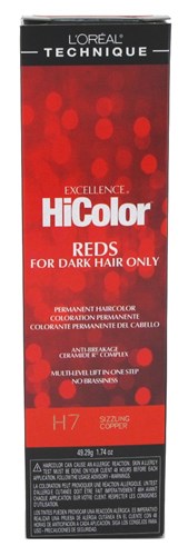 Loreal Excel Hicolor H07 Tube Sizzling Copper 1.74oz (32205)<br><span style="color:#FF0101">(ON SPECIAL 15% OFF)</span style><br><span style="color:#FF0101"><b>6 or More=Special Unit Price $3.26</b></span style><br>Case Pack Info: 72 Units