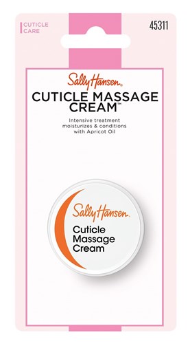 Sally Hansen Cuticle Massage Cream 0.4oz (33898)<br><br><span style="color:#FF0101"><b>12 or More=Unit Price $4.86</b></span style><br>Case Pack Info: 48 Units