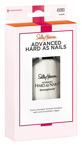 Sally Hansen Advanced Hard As Nails Clear 0.45oz (33904)<br><br><span style="color:#FF0101"><b>12 or More=Unit Price $2.94</b></span style><br>Case Pack Info: 48 Units