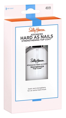 Sally Hansen Advanced Hard As Nails Strength Top Coat 0.45oz (33924)<br><br><span style="color:#FF0101"><b>12 or More=Unit Price $2.89</b></span style><br>Case Pack Info: 48 Units