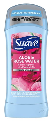 Suave Deodorant 2.6oz 48Hr Aloe & Rose Water Invis Solid (34505)<br><br><br>Case Pack Info: 12 Units