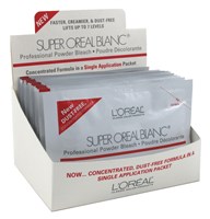 Loreal Supr Oreal Blanc 1.13oz Bleach Pks (12 Pieces) (35906)<br> <span style="color:#FF0101">(ON SPECIAL 15% OFF)</span style><br><span style="color:#FF0101"><b>1 or More=Special Unit Price $23.26</b></span style><br>Case Pack Info: 6 Units