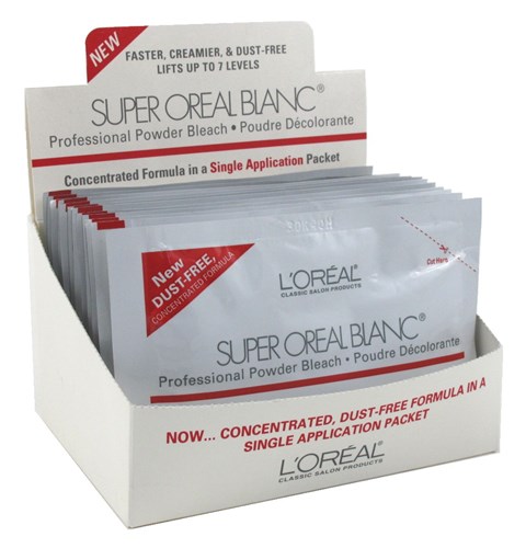 Loreal Supr Oreal Blanc 1.13oz Bleach Pks (12 Pieces) (35906)<br><span style="color:#FF0101">(ON SPECIAL 15% OFF)</span style><br><span style="color:#FF0101"><b>1 or More=Special Unit Price $23.26</b></span style><br>Case Pack Info: 6 Units