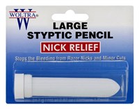 Nick Relief Styptic Pencil Large (Blister) (36225)<br><br><span style="color:#FF0101"><b>12 or More=Unit Price $1.74</b></span style><br>Case Pack Info: 288 Units