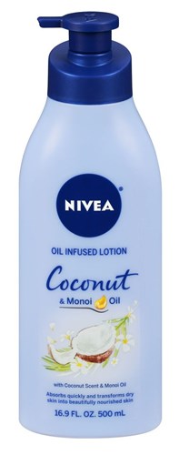 Nivea Lotion Coconut & Monoi Oil Infused 16.9oz (36406)<br><br><br>Case Pack Info: 12 Units