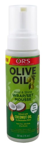 Ors Olive Oil Mousse Wrap/Set Hold & Shine Coconut Oil 7oz (37581)<br><br><br>Case Pack Info: 12 Units