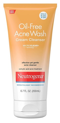 Neutrogena Acne Wash Cream Cleanser Tube 6.7oz (37791)<br><br><br>Case Pack Info: 12 Units