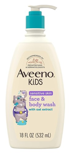 Aveeno Kids Face & Body Wash Sensitive Skin 18oz Pump (37806)<br><br><br>Case Pack Info: 12 Units