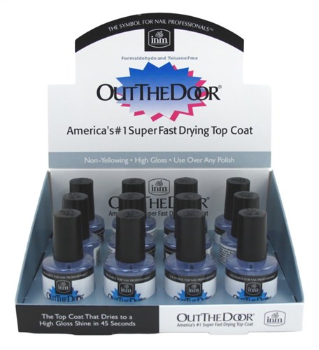 Out The Door Super Fast Drying Top Coat For Nails 0.5oz(12 Pieces)