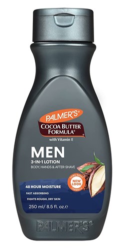 Palmers Cocoa Butter Lotion Men 3-In-1 8.5oz (38393)<br><br><br>Case Pack Info: 6 Units