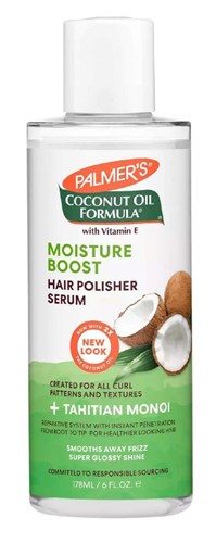 Palmers Coconut Oil Moisture Boost Hair Polisher Serum 6oz (38449)<br><br><br>Case Pack Info: 6 Units