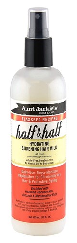 Aunt Jackies Half & Half Milk Hydrating Silkening Spray 12oz (39930)<br><br><br>Case Pack Info: 12 Units