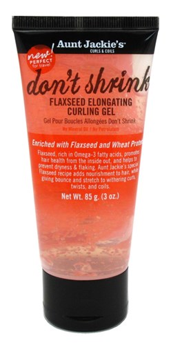 Aunt Jackies Don'T Shrink Flaxseed Curling Gel 3oz Tube (39958)<br><br><br>Case Pack Info: 24 Units