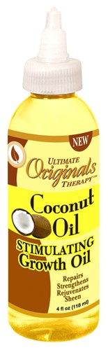 Ultimate Originals Coconut Oil Stimulating Growth Oil 4oz (40003)<br><br><br>Case Pack Info: 24 Units