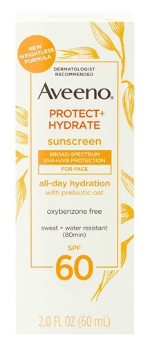Aveeno Spf#60 Protect+Hydrate Sunscreen All Day For Face 2oz (40070)<br><br><br>Case Pack Info: 12 Units